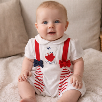 Βρεφικό Φορμακι Βαμβακερό με τιράντα Amore babybodysuit_773361